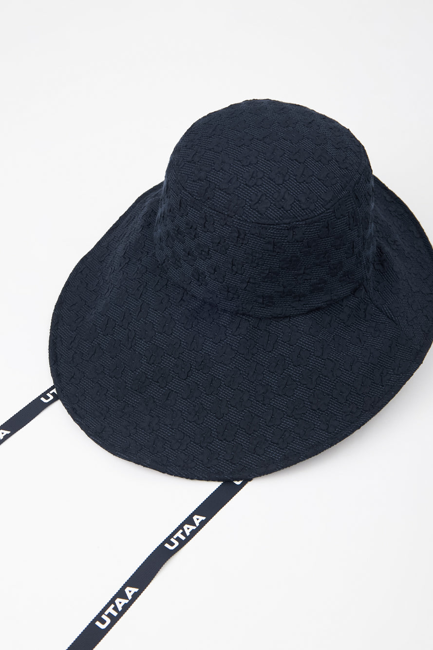 UTAA ブルームフローラルレースバケットハット ネイビー : Women's