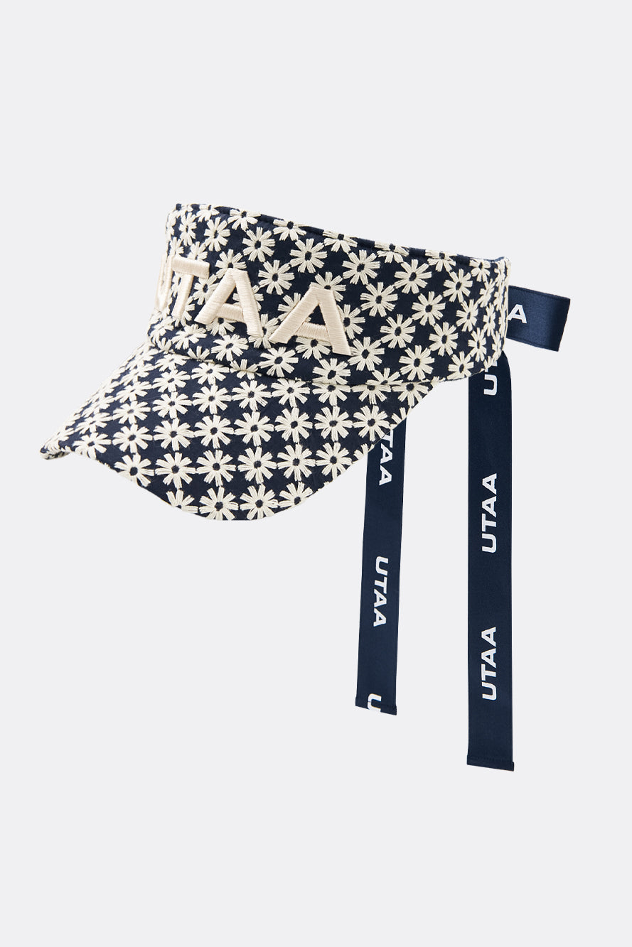 UTAA ベリスフローラルレースリボンサンバイザー : Women's