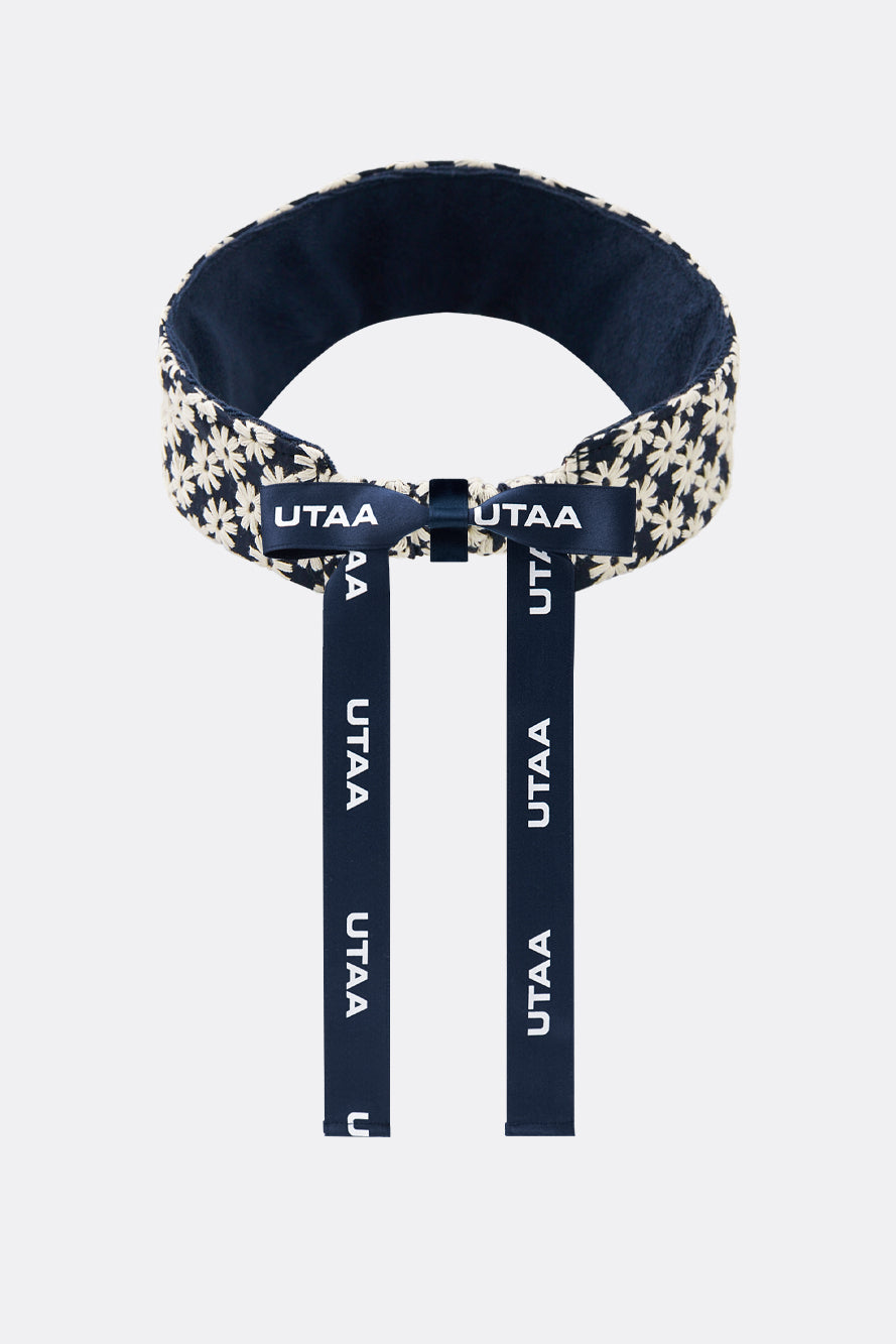 UTAA ベリスフローラルレースリボンサンバイザー ネイビー : Women's