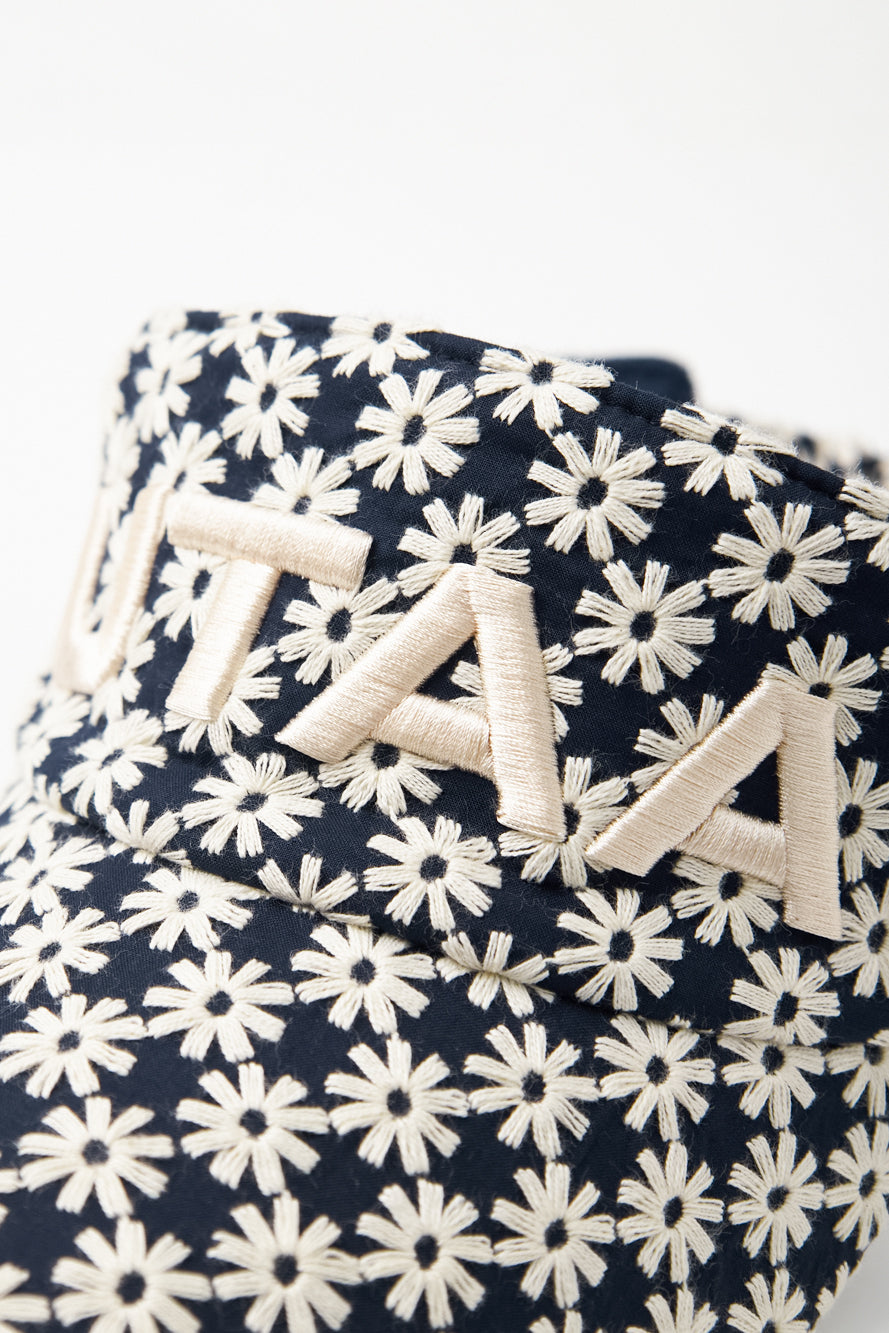 UTAA ベリスフローラルレースリボンサンバイザー ネイビー : Women's