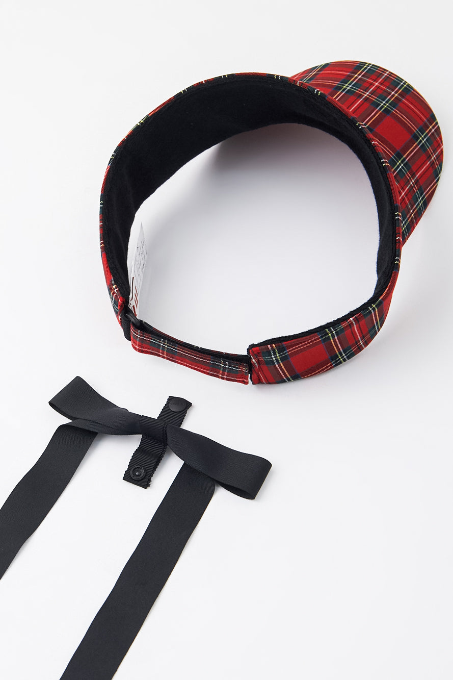 バシティクラシカルチェックリボンサンバイザー : Women's