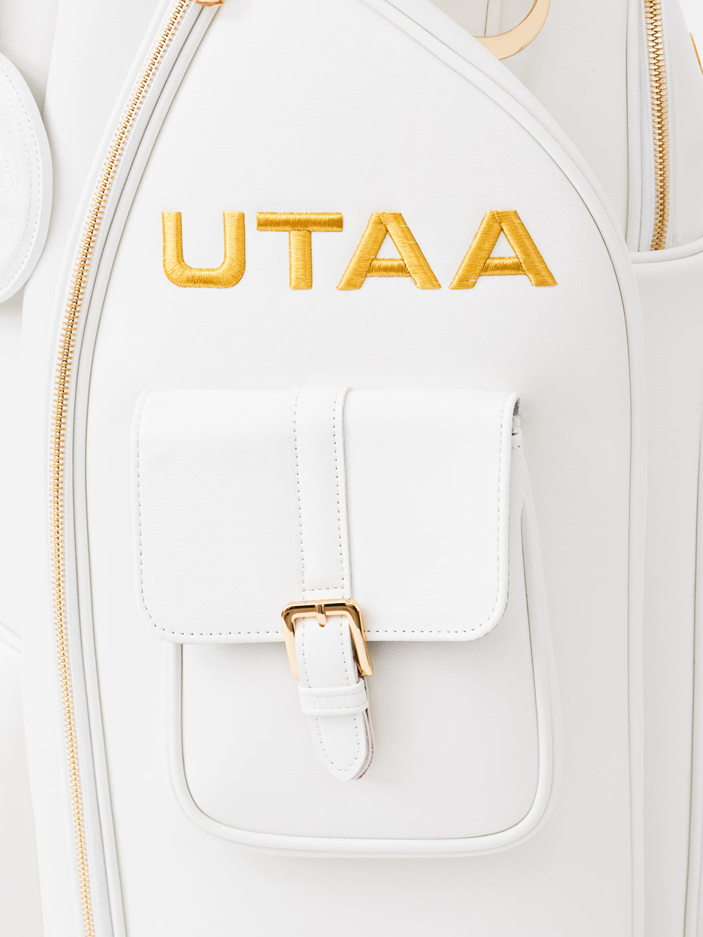 UTAA ゴールデンスタッドフラッシュキャディバッグ ホワイト : Women's