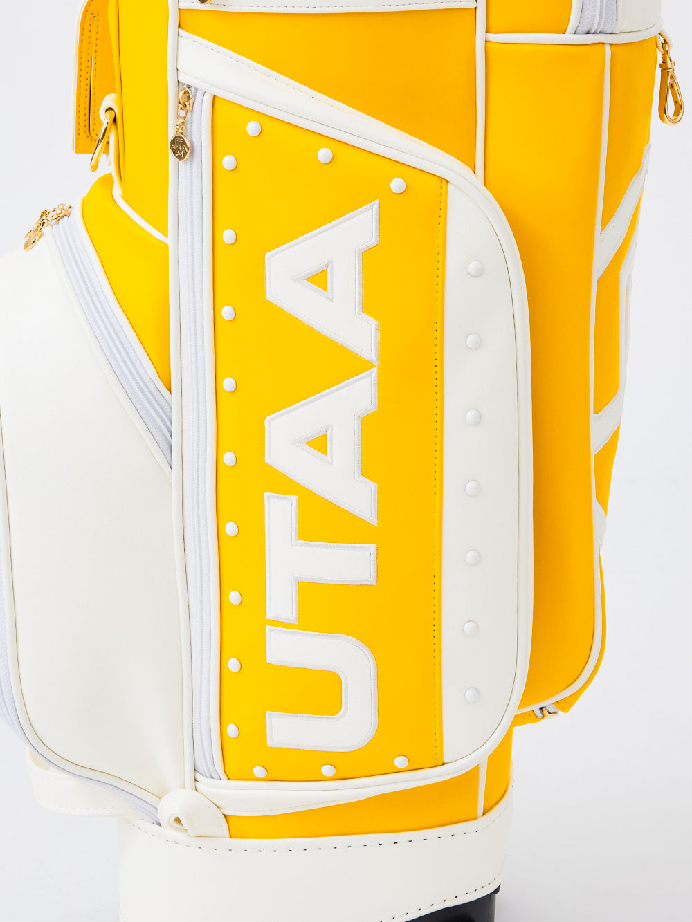 UTAA エンブレムCubicカラースタッドキャディバッグ イエロー : Women's