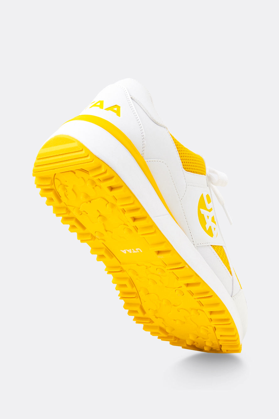 UTAA メッシュミックスプラットフォームスパイクレスゴルフシューズ イエロー : Women's