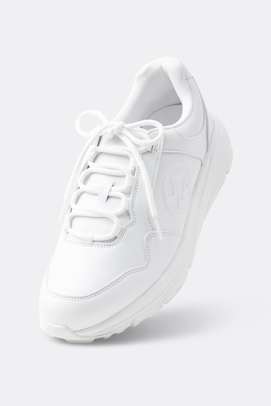 UTAA モノプラットフォームスパイクレスgolfshoes ホワイト : Men's