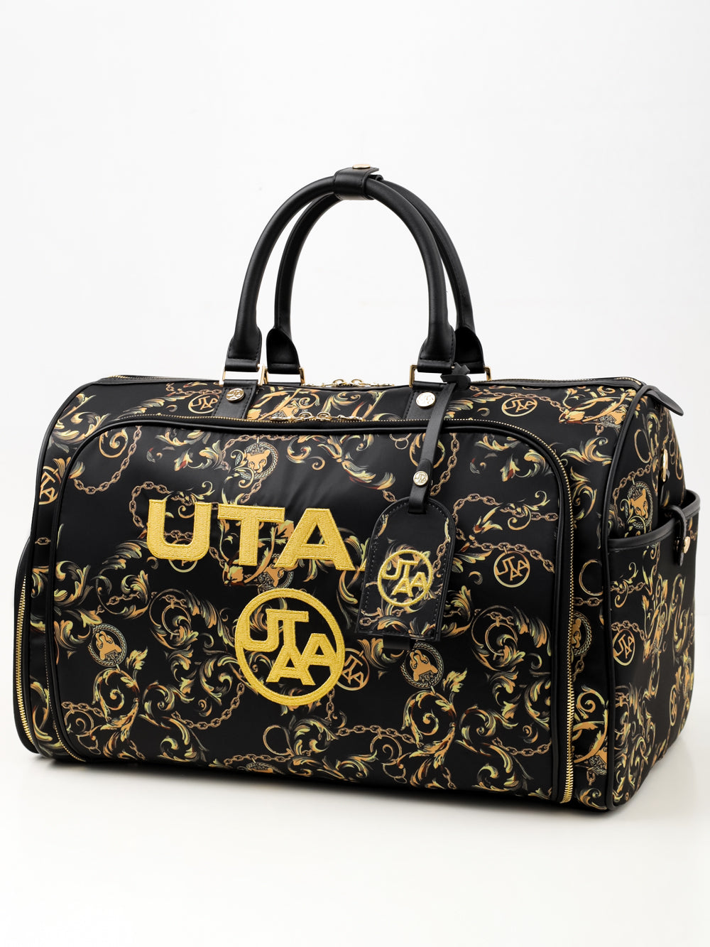 UTAA パンサーチェーンゴールデンバロックボストンバッグ : Women's