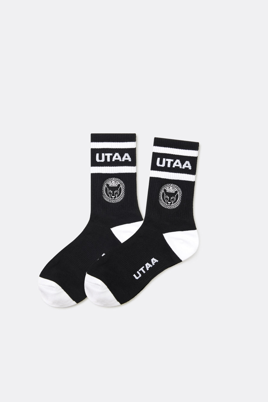 UTAA リングパンサーラインカラーソックス ブラック