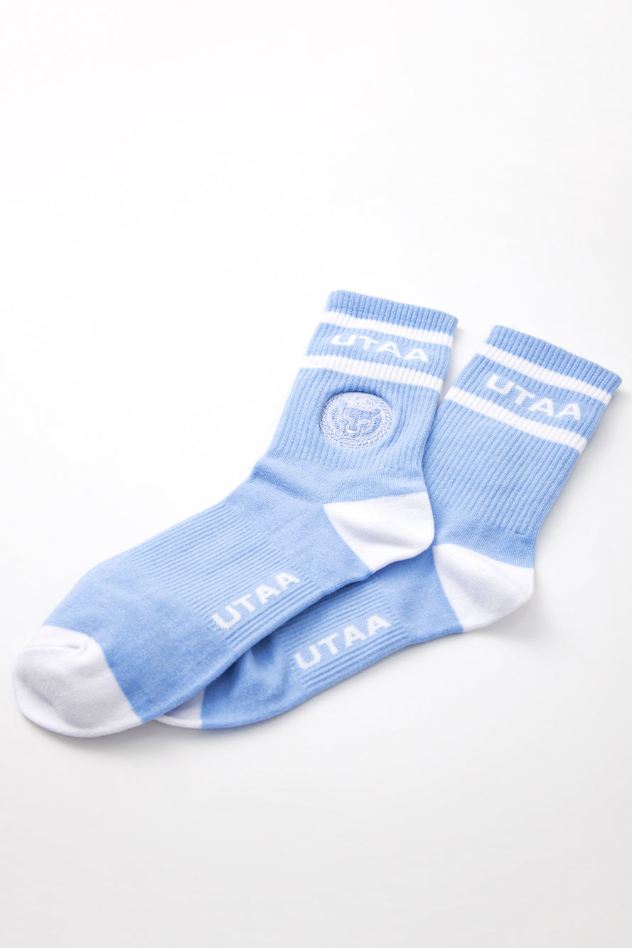 UTAA リングパンサーラインカラーソックス スカイブルー