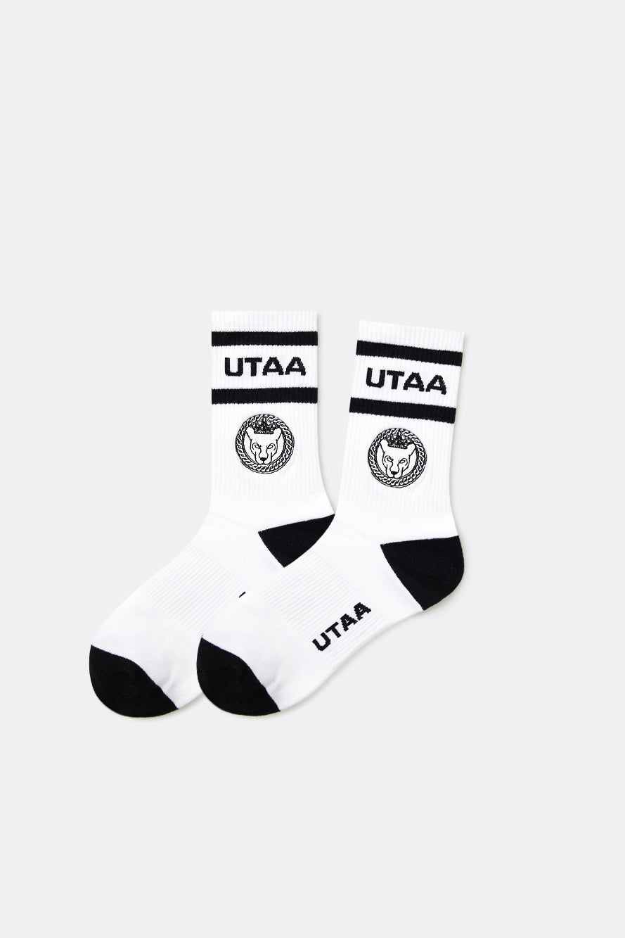 UTAA リングパンサーラインカラーソックス ホワイト