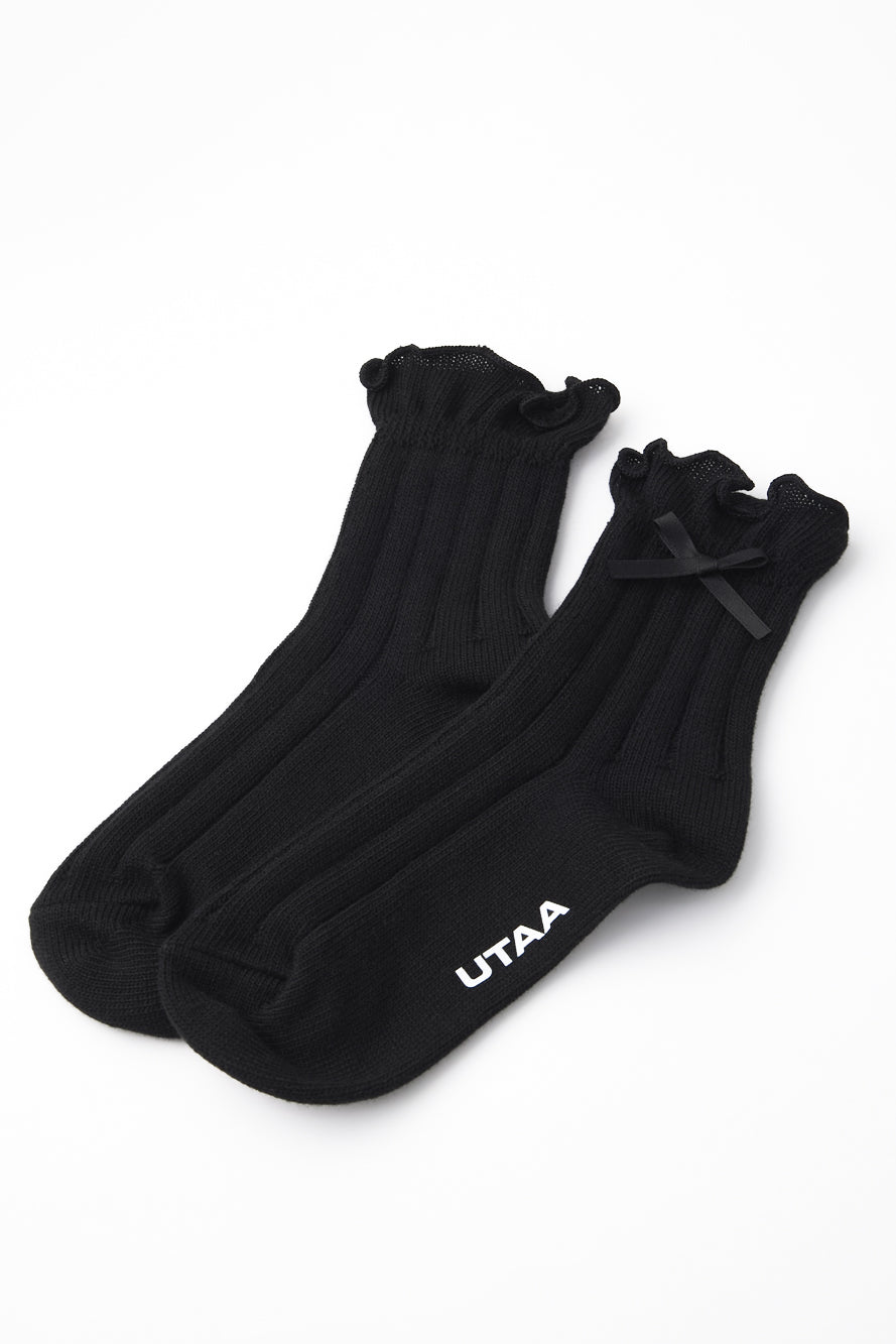 UTAA フリルソックス ブラック