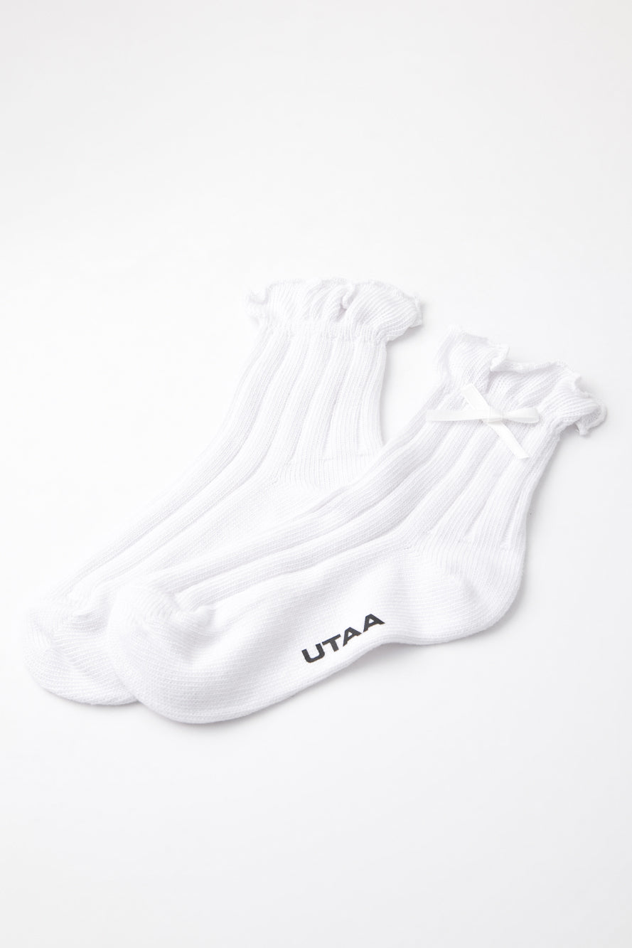 UTAA フリルソックス ホワイト