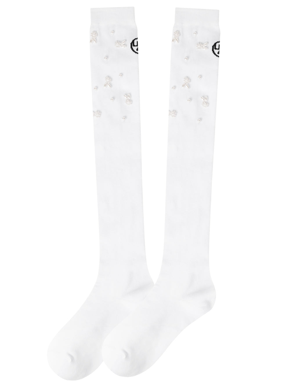 UTAA RabbitパールGlintKneeソックス ホワイト : Women's