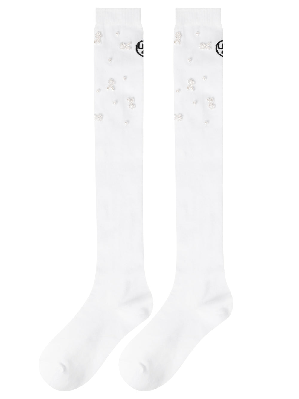 UTAA RabbitパールGlintKneeソックス ホワイト : Women's