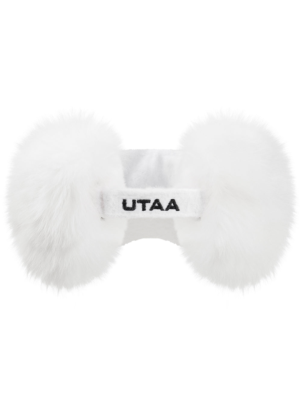 UTAA モノロゴFoxファーバイザー ホワイト : Women's