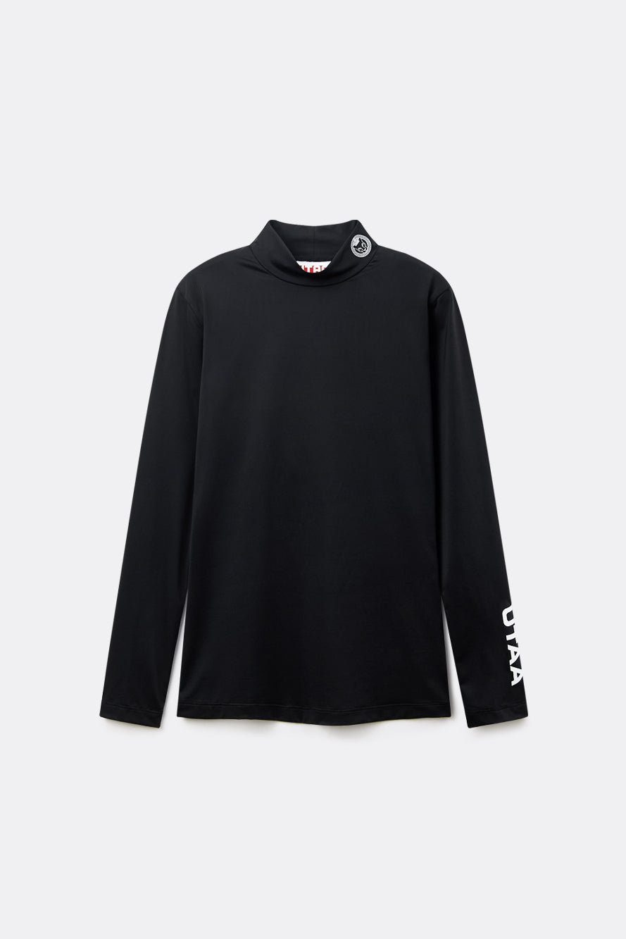 UTAA パンサーアイシータートルネックインナースリーブ ブラック : Women's