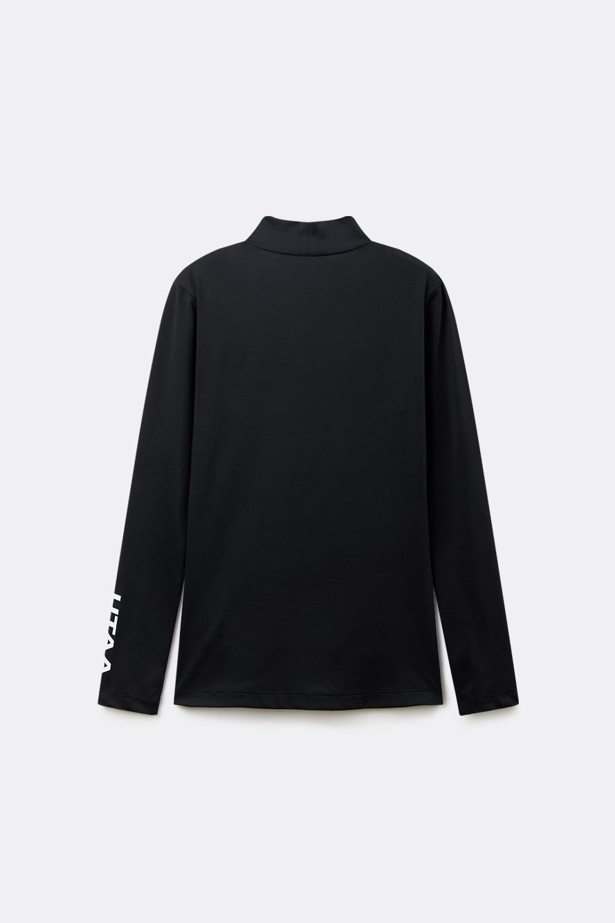 UTAA パンサーアイシータートルネックインナースリーブ ブラック : Women's
