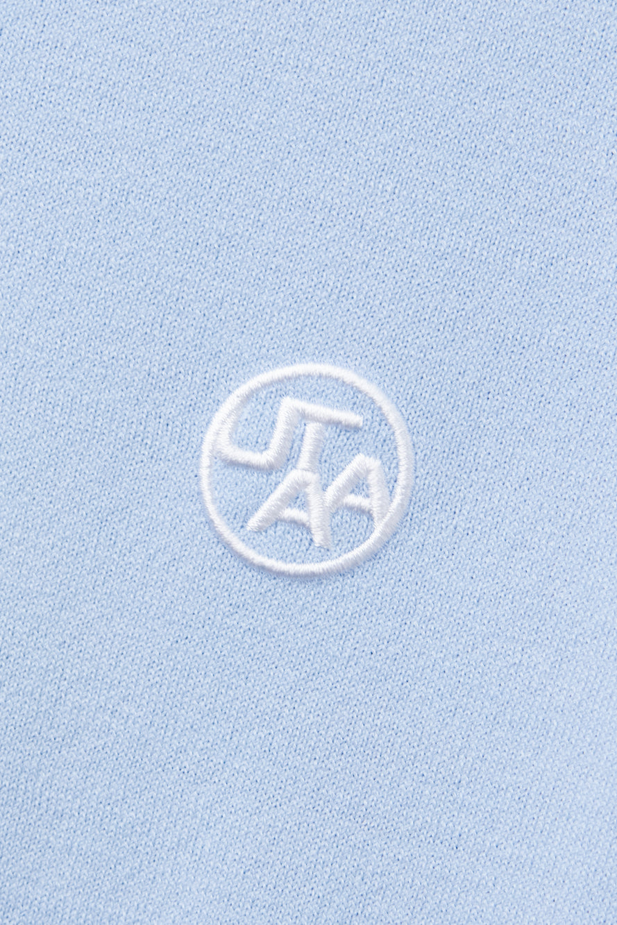 UTAA アズールカラーバックオープンワークPKニット : Women's