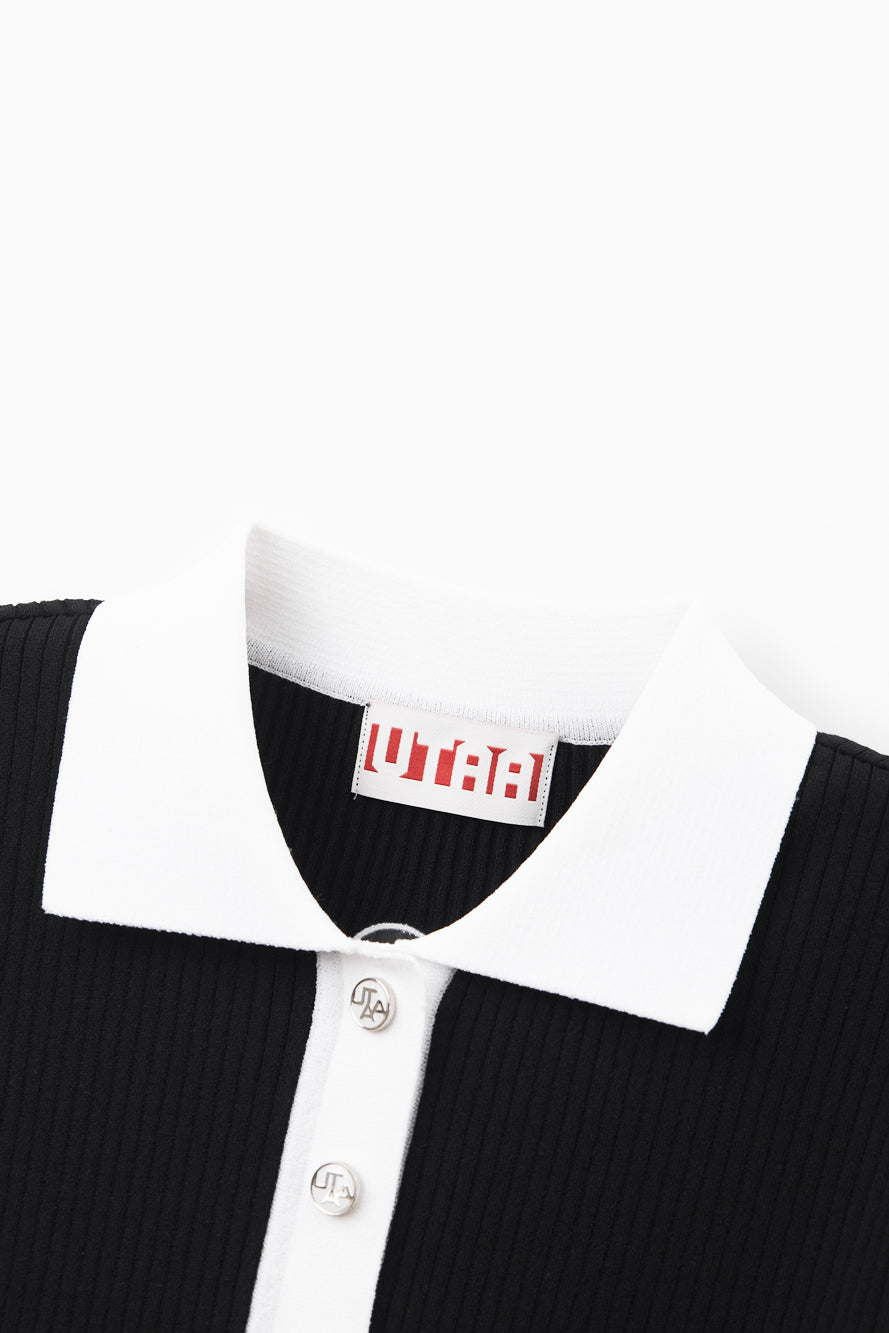 UTAA LaneストライプニットPKシャツ : Women's