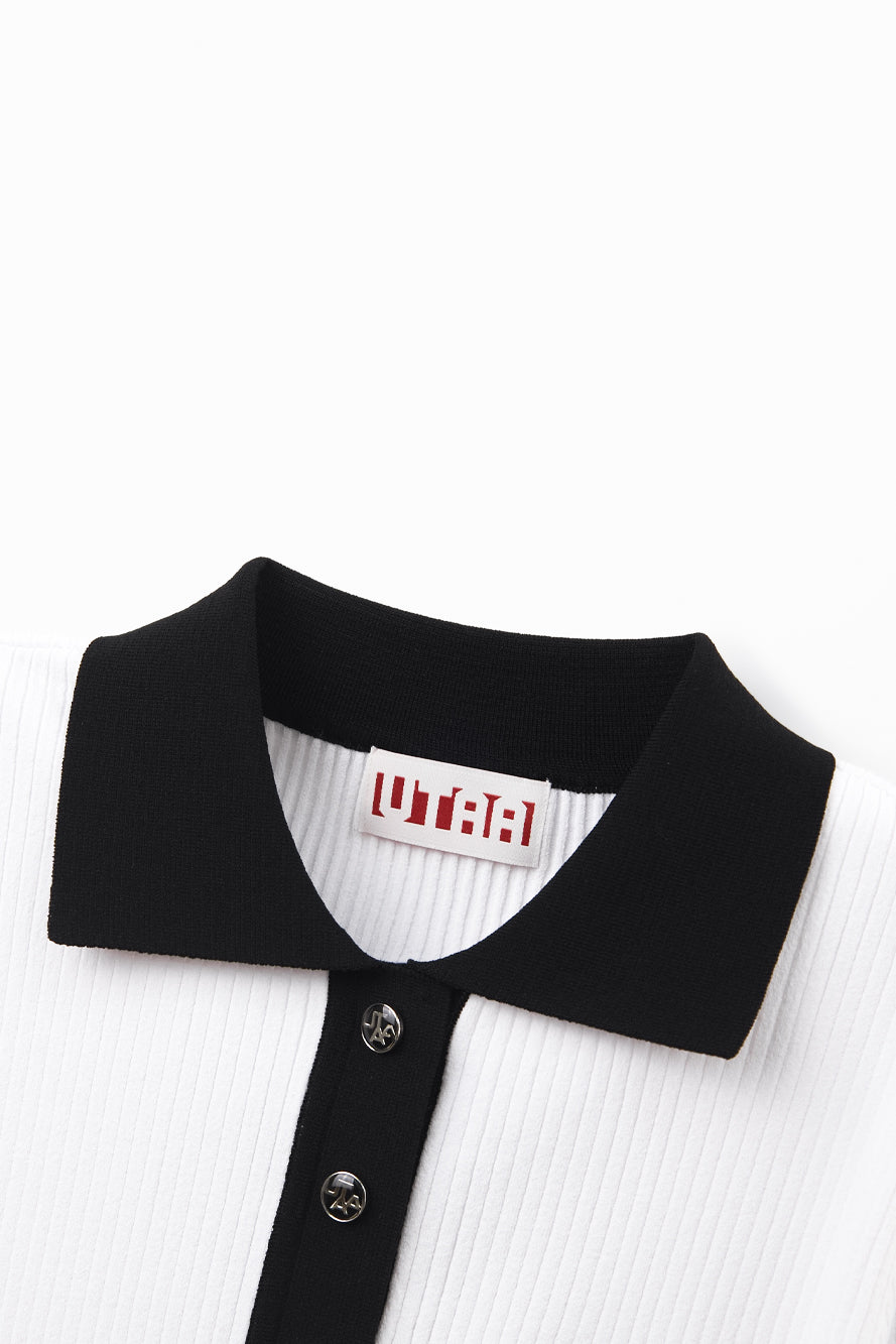 UTAA LaneストライプニットPKシャツ : Women's