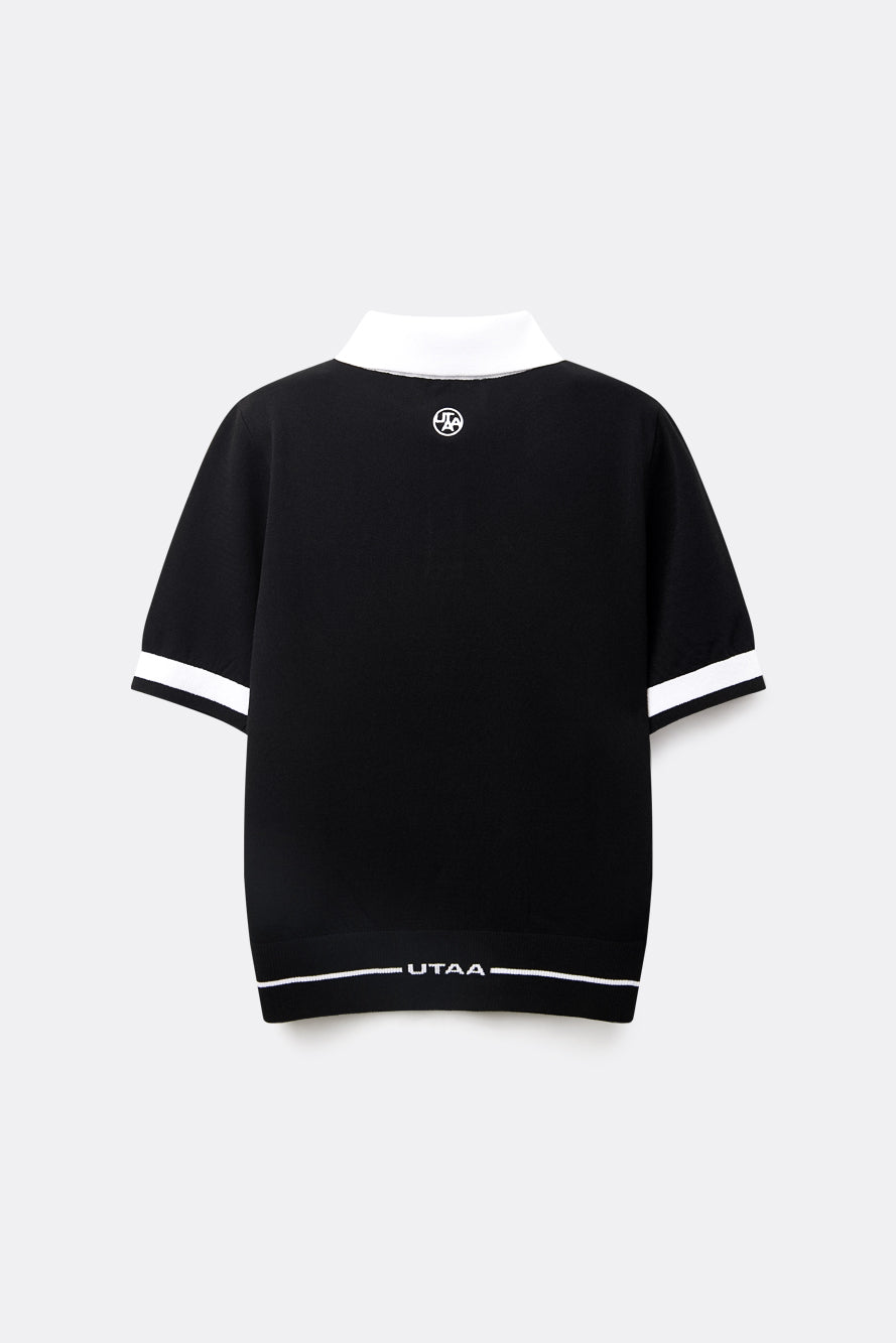 UTAA カラーブロックボタンPKニット : Women's