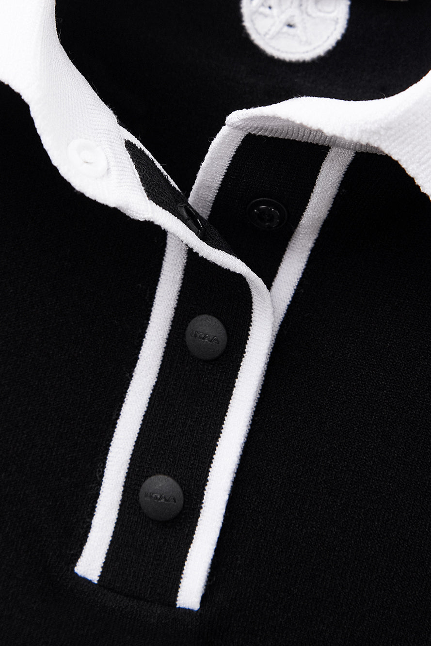 UTAA カラーブロックボタンPKニット : Women's