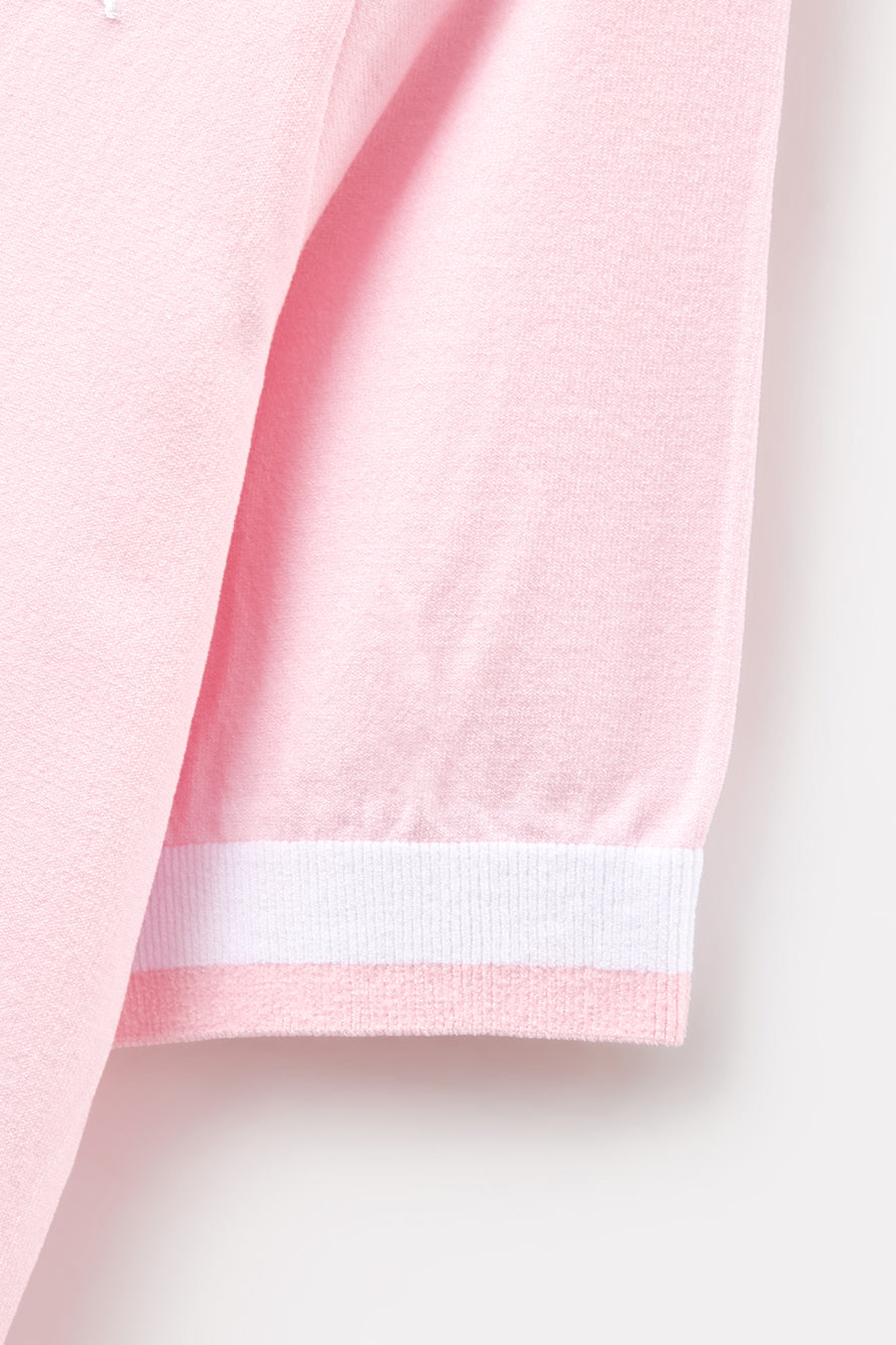 UTAA カラーブロックボタンPKニット : Women's