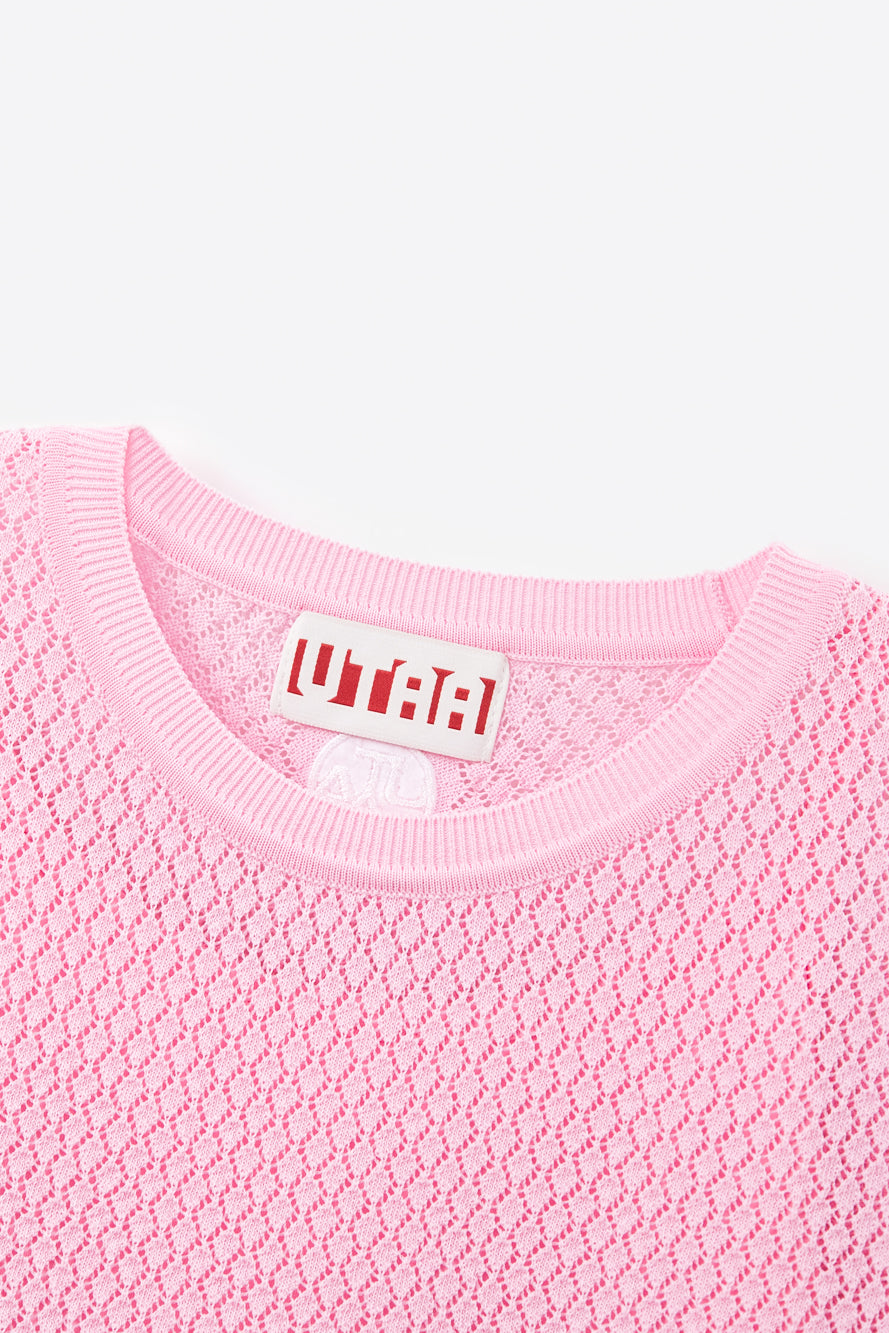 UTAA Paletteクロシェパンチングニット : Women's