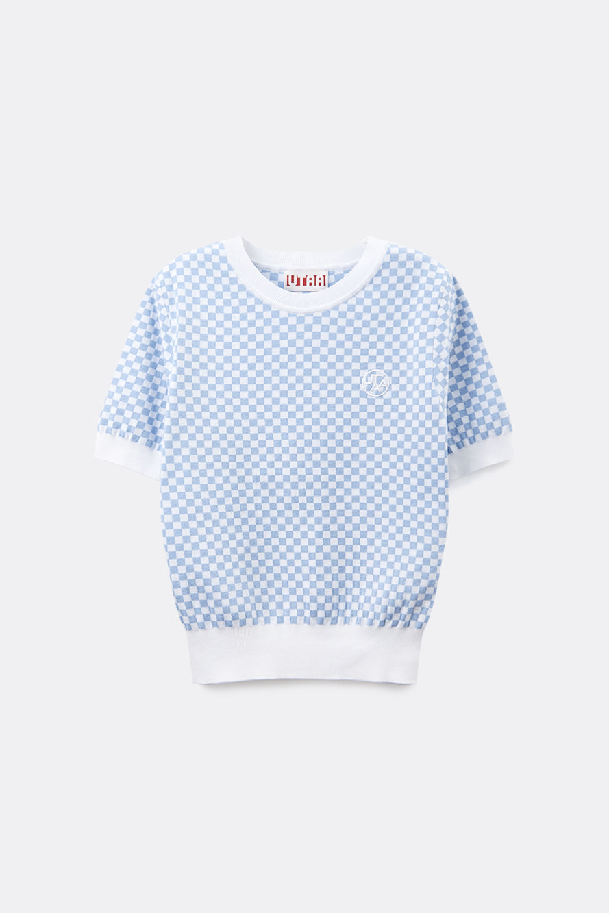 UTAA シンボルCheckeredカラーニット : Women's