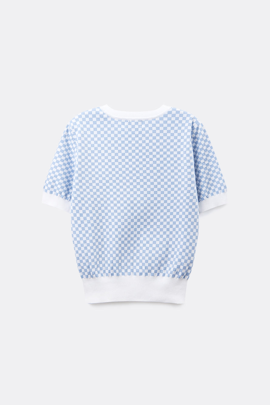 UTAA シンボルCheckeredカラーニット : Women's