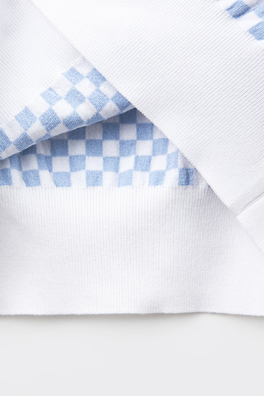 UTAA シンボルCheckeredカラーニット : Women's