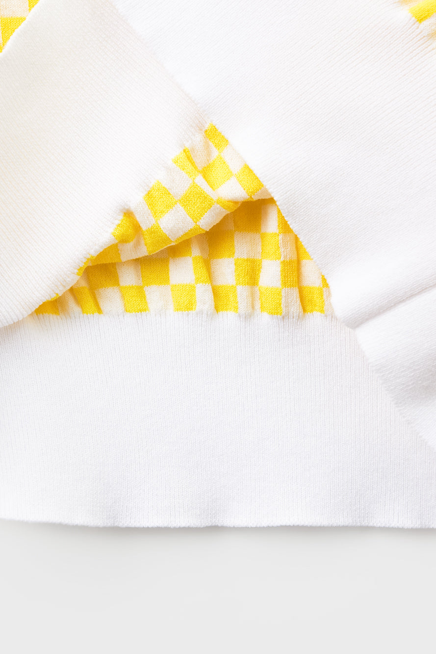 UTAA シンボルCheckeredカラーニット : Women's