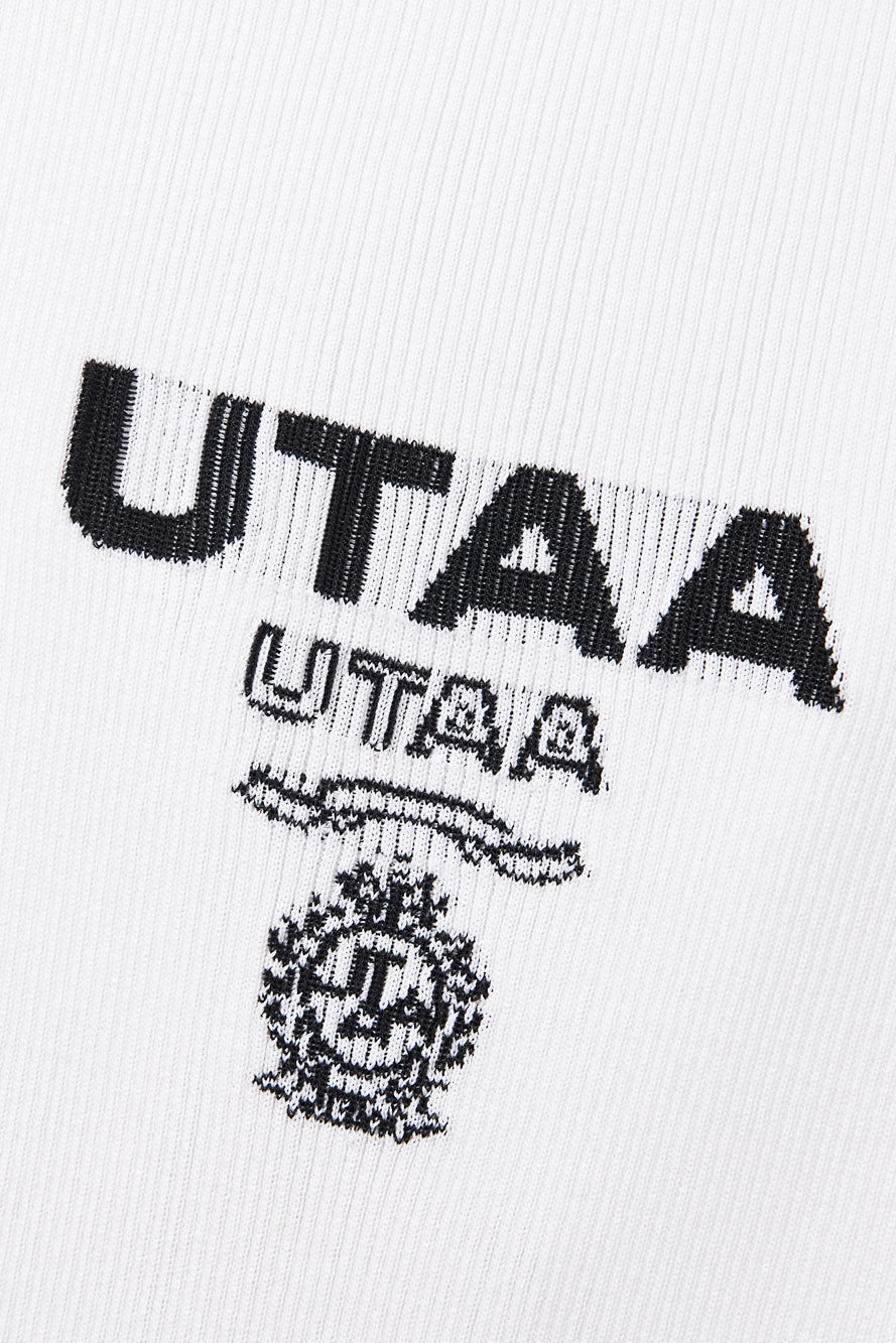 UTAA Laurelシンボルエンブレムカラーリブニット : Women's