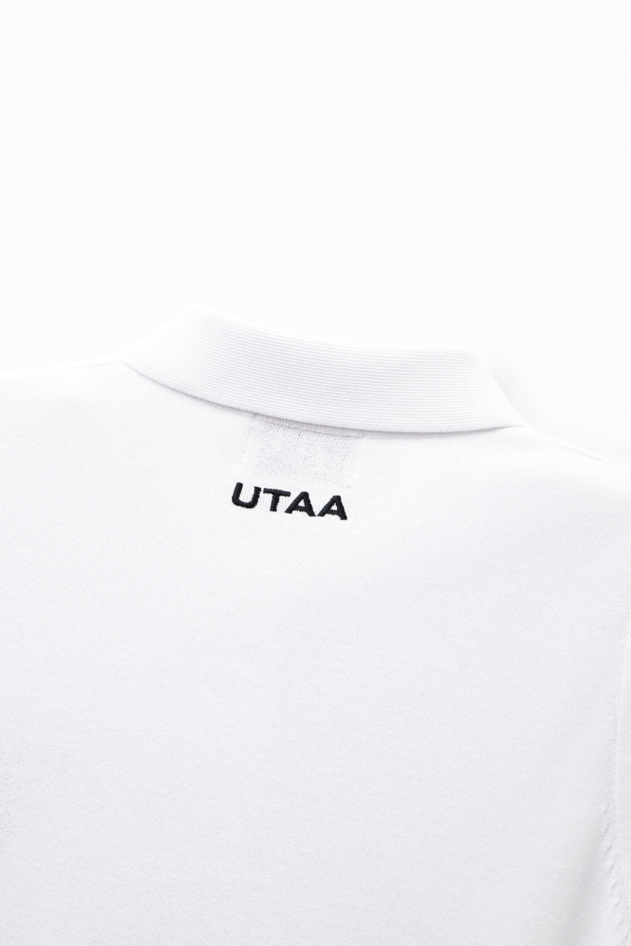 UTAA LaurelシンボルエンブレムPKスリーブレスニット ホワイト : Women's