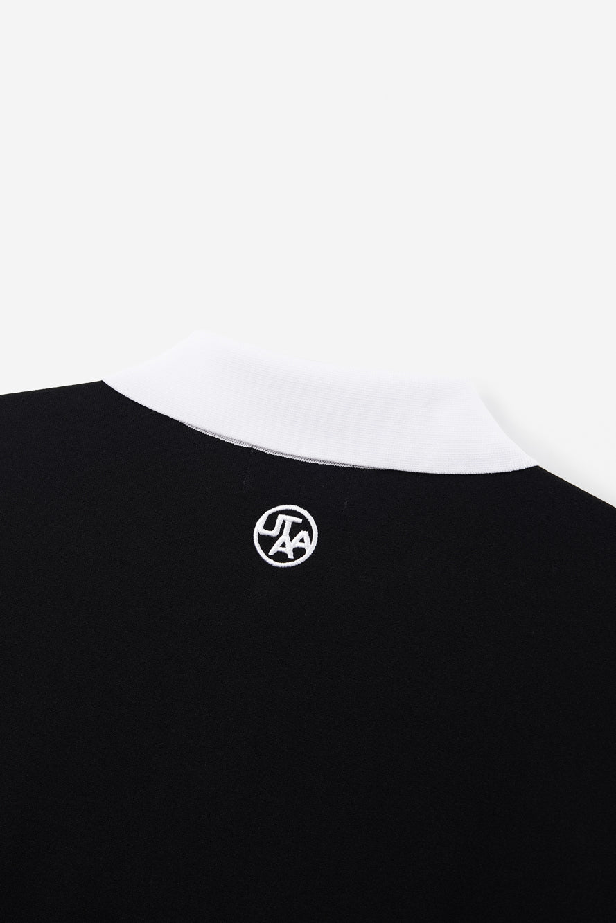 UTAA モノブロックボタンPKニット ブラック : Men's