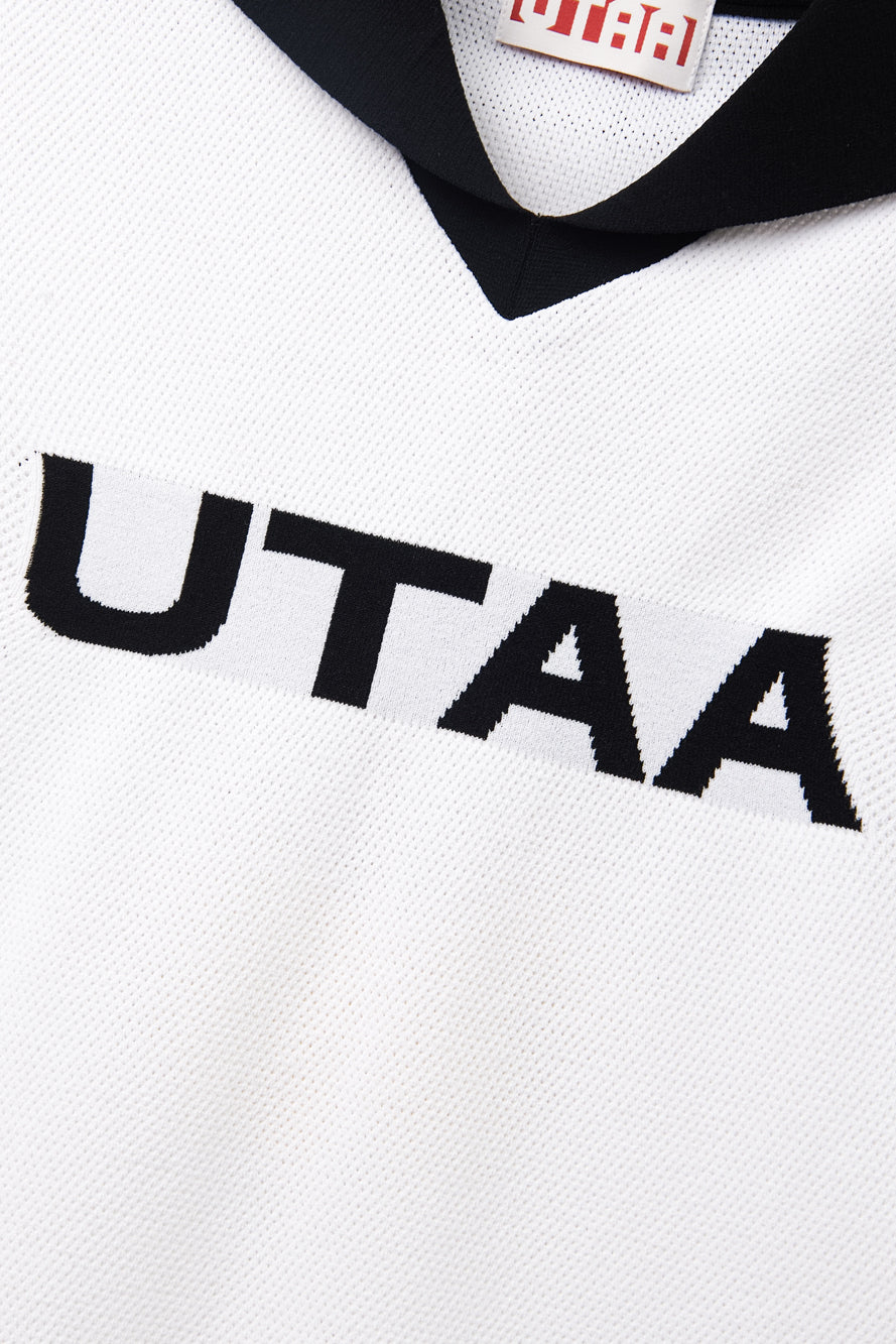 UTAA チャンプセーラースリーブレスニット ホワイト:レディース