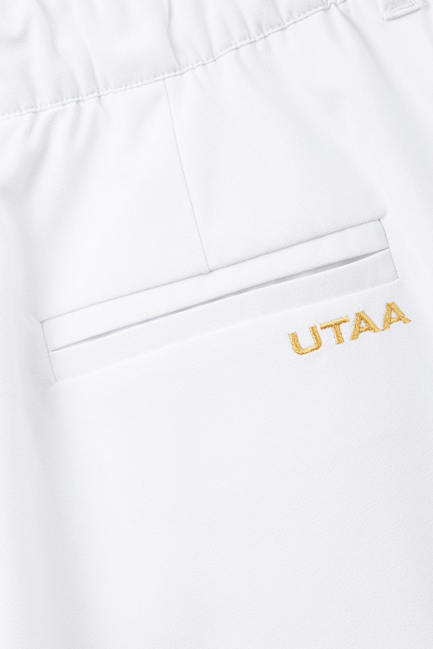 UTAA クレストゴールデンエンブレムポケットパンツ ホワイト : Women's
