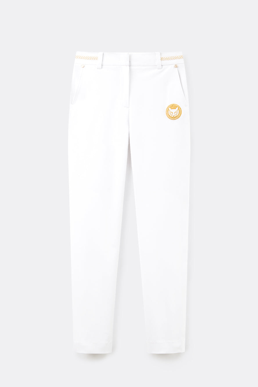 UTAA クレストゴールデンパンサーScudoラインパンツ ホワイト : Women's