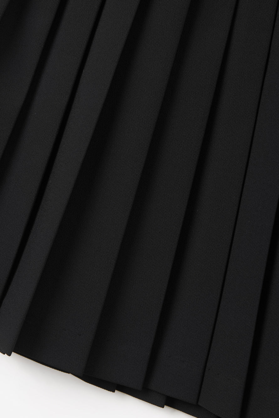 UTAA ペタラインモノプリーツスカート ブラック : Women's