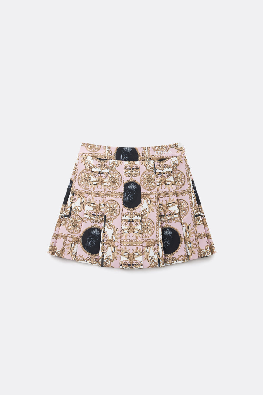 UTAA カラーシーズンバロックショートプリーツスカート : Women's
