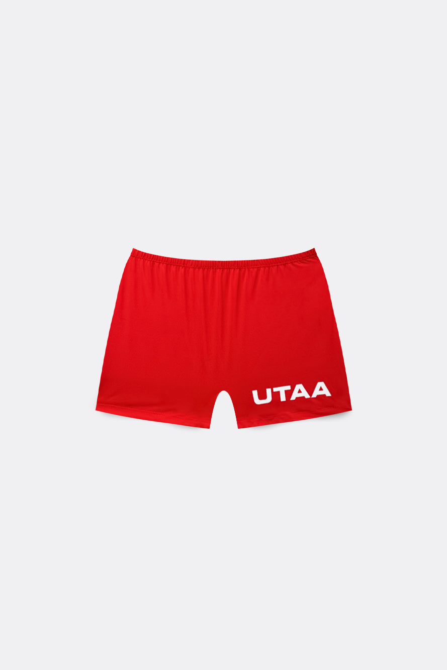 UTAA Candy-coloredTapeプリーツスカート レッド : Women's