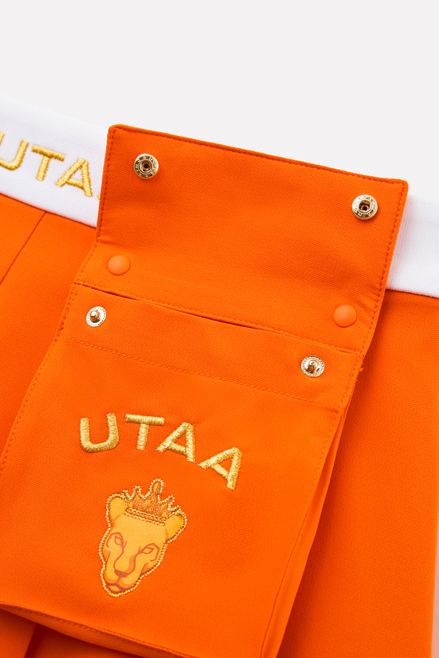 UTAA PrismゴールデンPanterOutPocketプリーツスカート : Women's