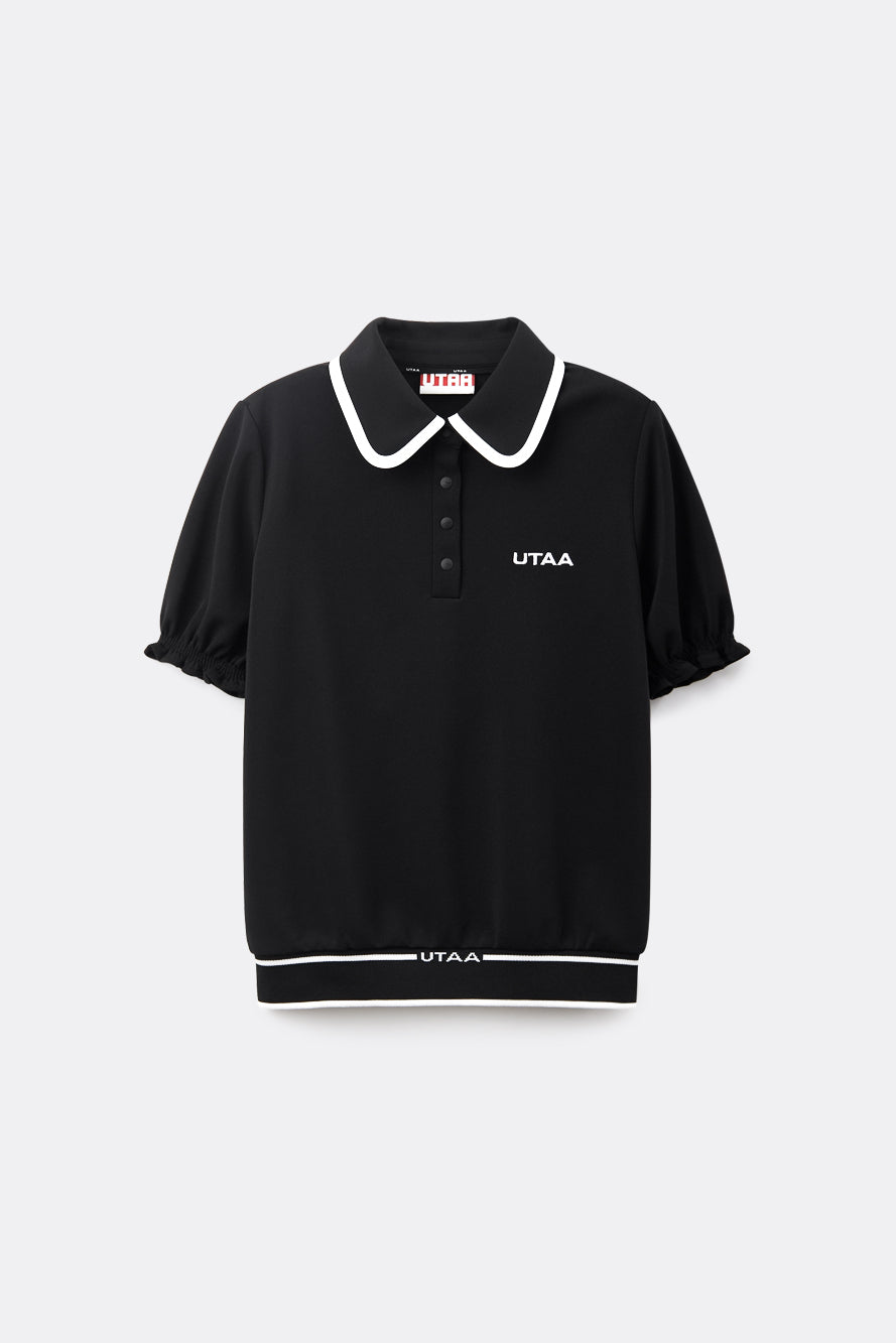 UTAA ペタラインワイドCollarPKTシャツ : Women's