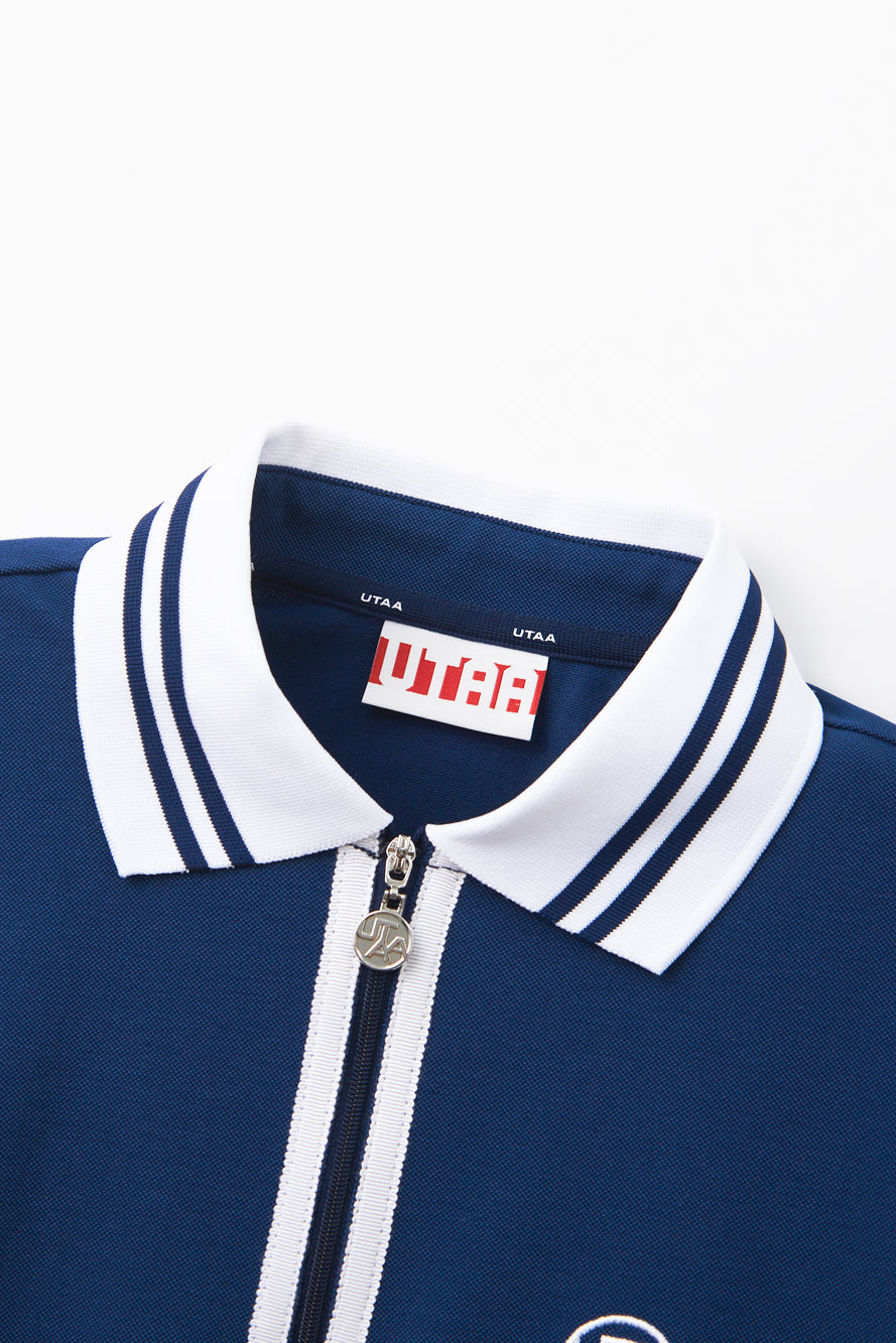 UTAA オーシャニックデュアルラインZip-upPKTシャツ ネイビー : Women's