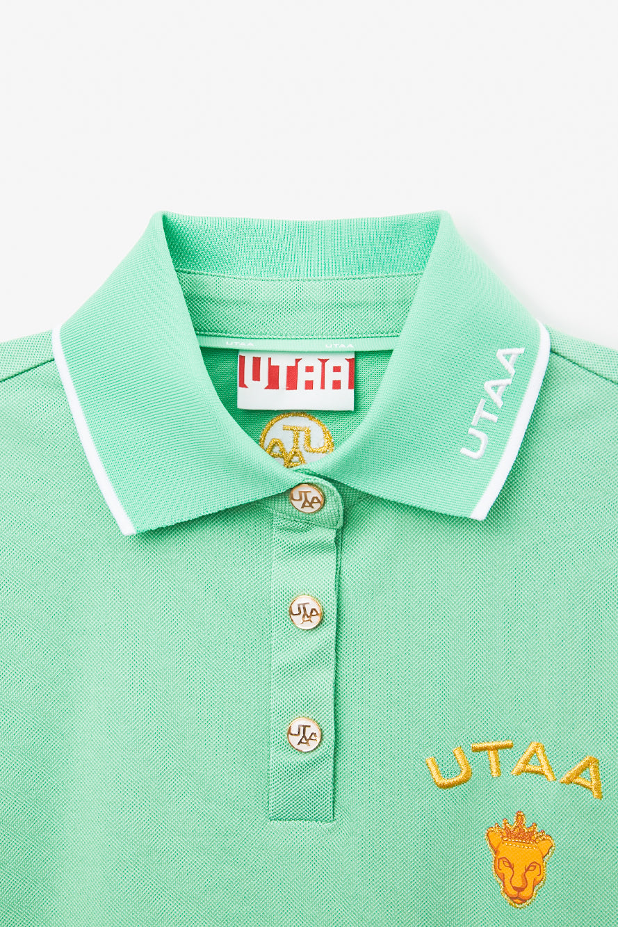 UTAA PrismゴールデンPanterPKシャツ ライトグリーン : Women's