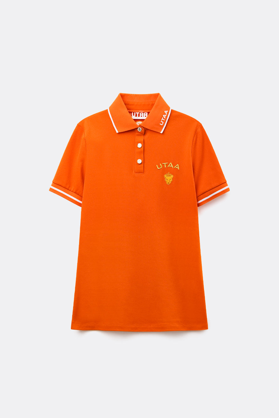 UTAA PrismゴールデンPanterPKシャツ オレンジ : Women's