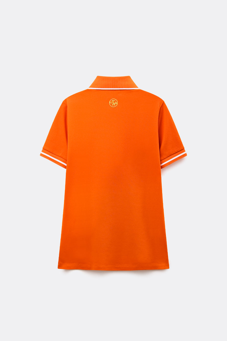 UTAA PrismゴールデンPanterPKシャツ オレンジ : Women's
