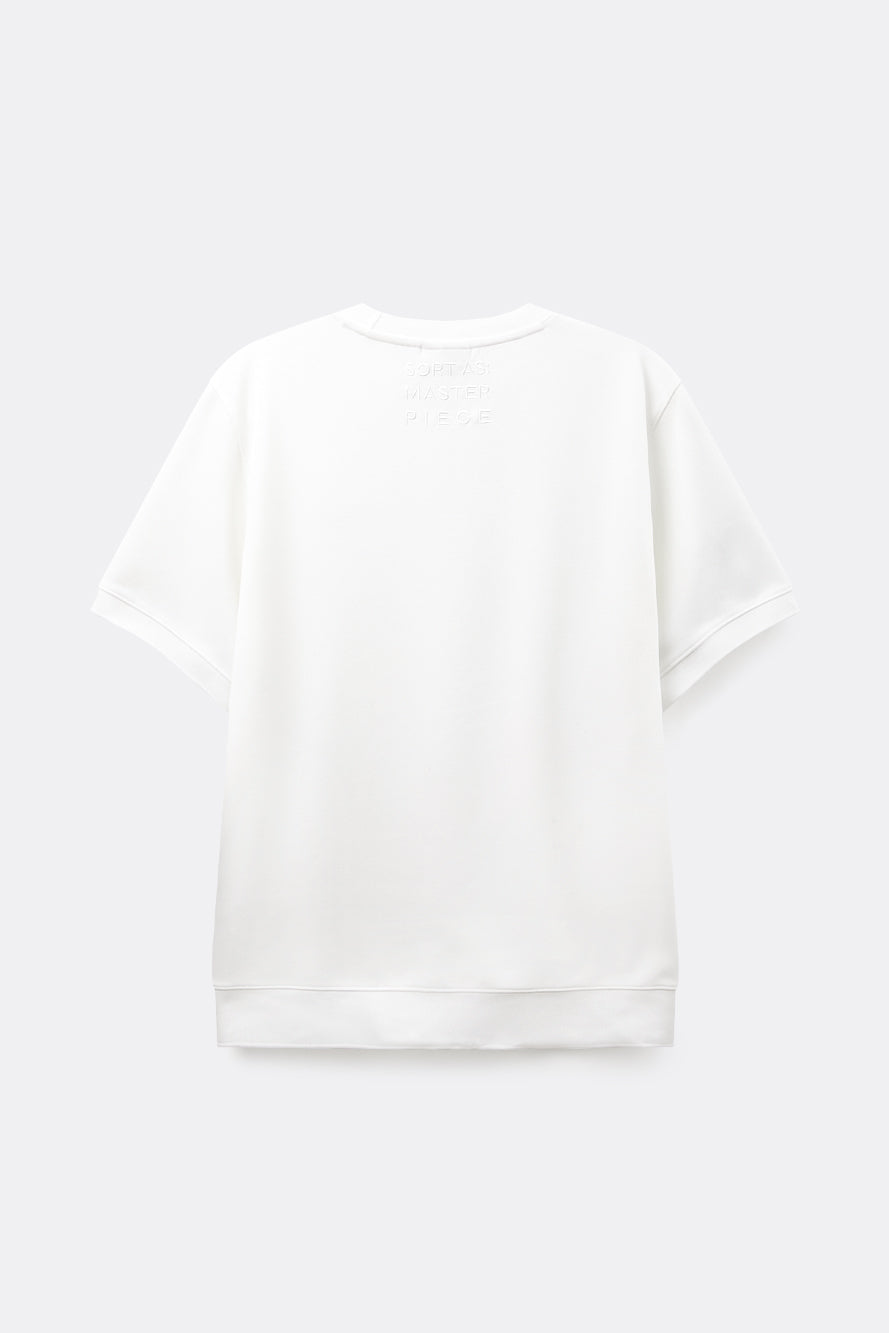 UTAA タイポカラーロゴベーシックTシャツ ホワイト:メンズ