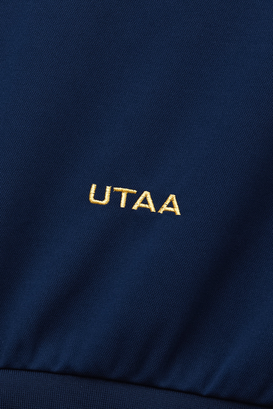 UTAA ドゥカットギルトロゴPKスリーブレス ネイビー : Women's