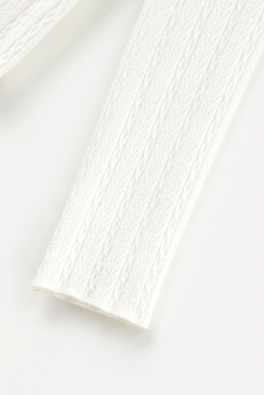 UTAA ラッフルポワンテルモックネックニット アイボリー : Women's