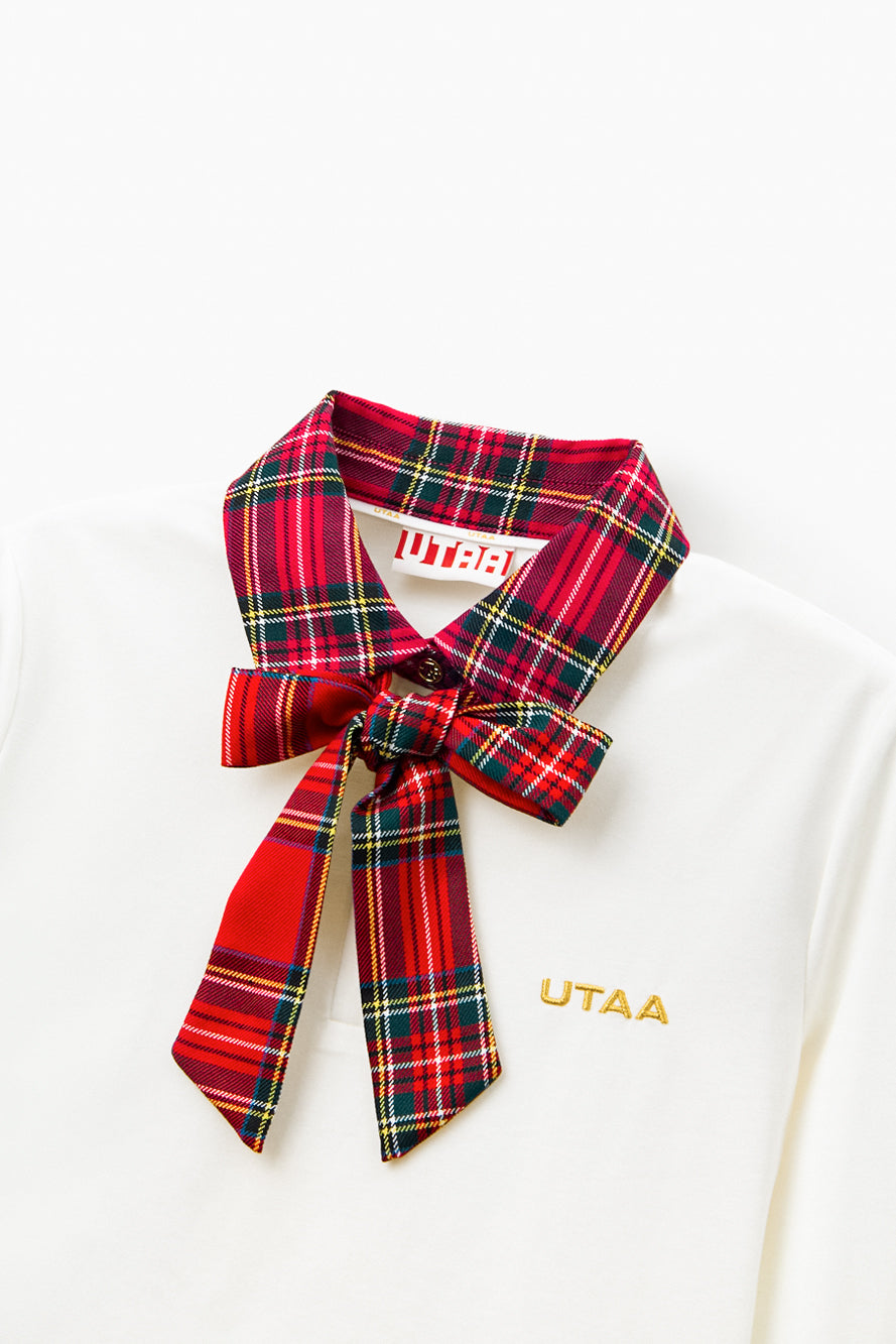 UTAA スコッチマルチタータンチェックPKスリーブ ピンク : Women's